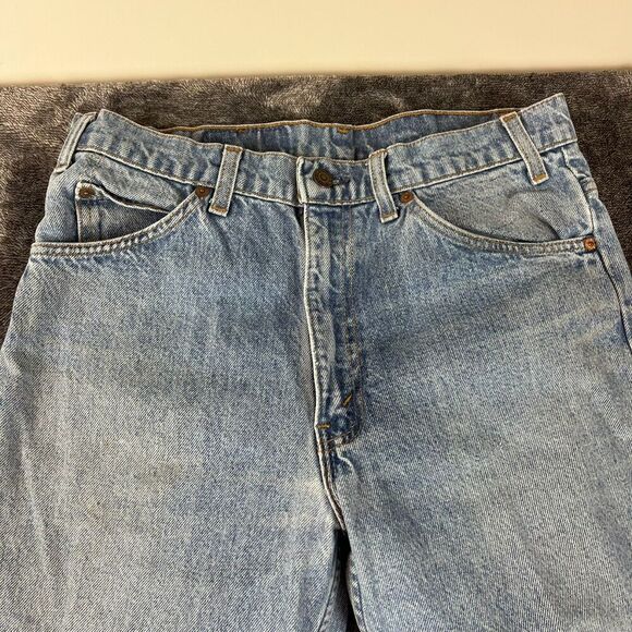 Vtg Levi's 517 Bootcut Denim Men's Jeans 33X34(30X33) Orange Tab USA - Picture 2 of 15